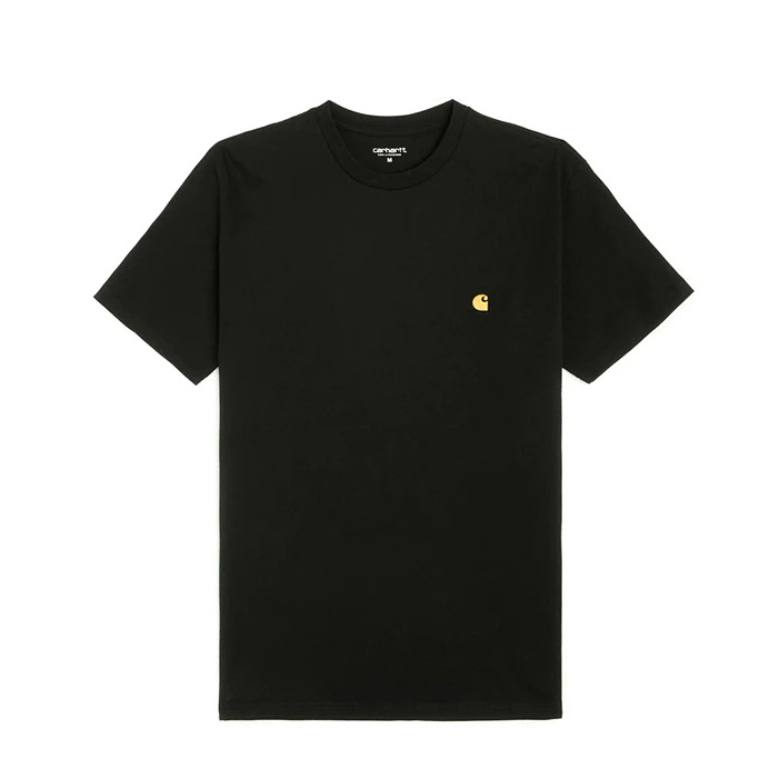 Футболка мужская c коротким рукавом Carhartt WIP BLACK/GOLD I026391