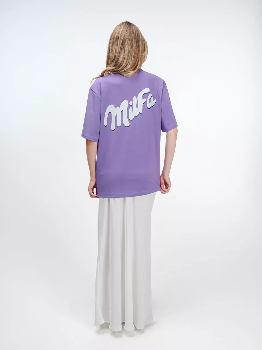 Футболка унисекс WOOGEE Милфа Фиолетовый M-98