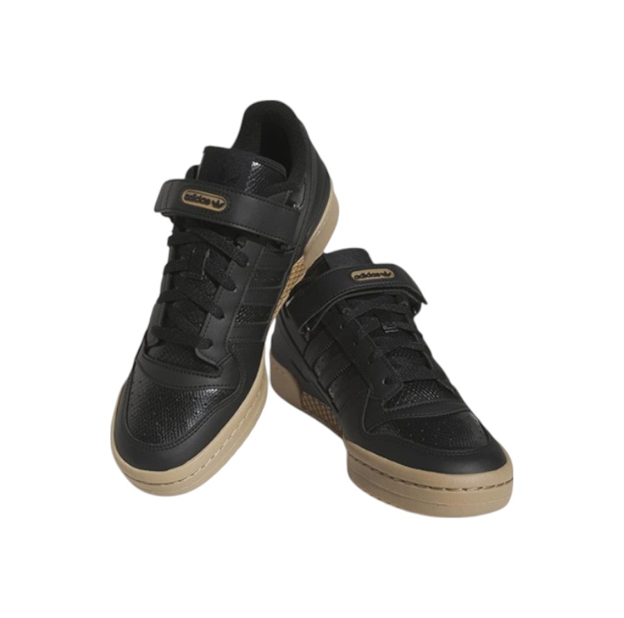 Кроссовки мужские Adidas Forum Low 'Black Gum Snakeskin' IE4787
