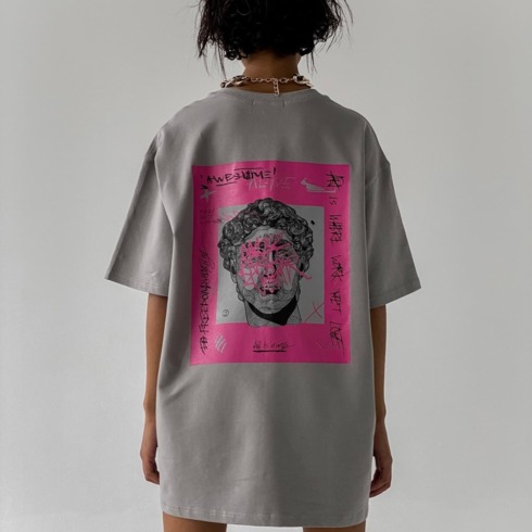 Футболка Groove с розовым рисунком